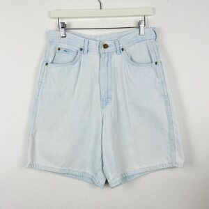 Vintage 90s High Rise Light Wash Denim‎ Shorts
